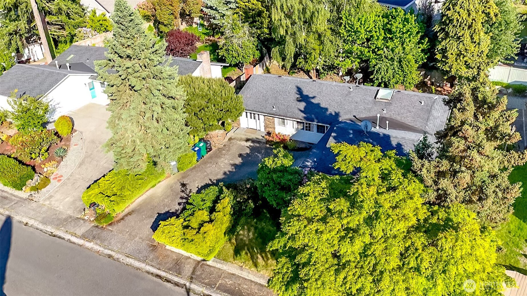 32622 39th Avenue Southwest Federal Way, WA 98023 - Photo 34 of 40 an aerial view of a house with a yard and swimming pool