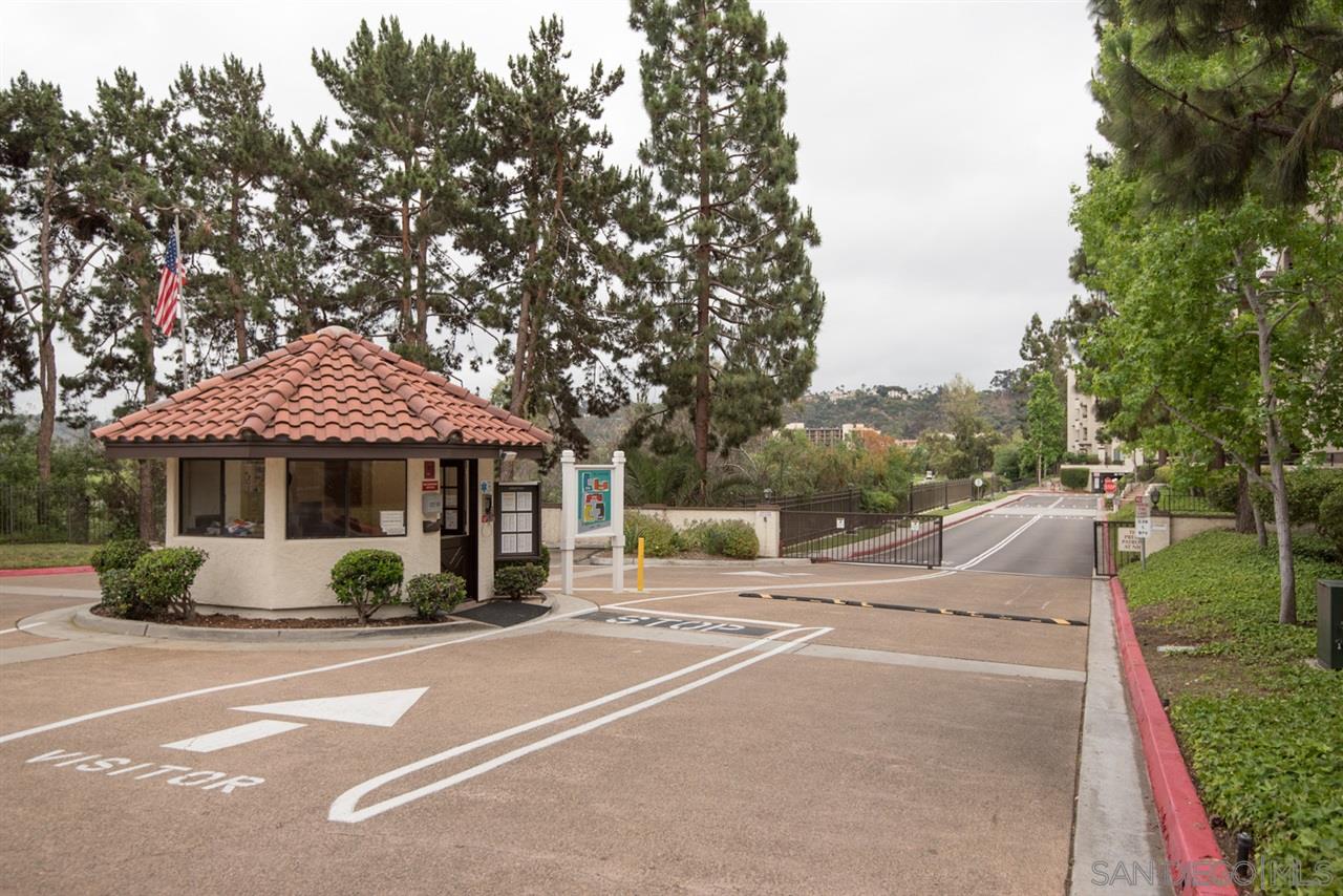 5805 Friars Road, Unit 2101 San Diego, CA 92110 - Photo 21 of 25 Guard gate at the main entry to the complex. Everyone must check in with guard.