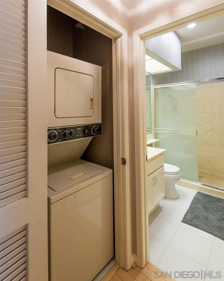 5805 Friars Road, Unit 2101 San Diego, CA 92110 - Photo 10 of 25 Stacked W/D in a closet adjacent to the second bathroom.