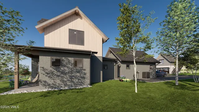 a view of a hallway with windows