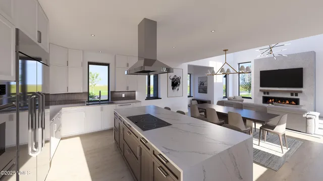 a front view of a house with a garden and plants