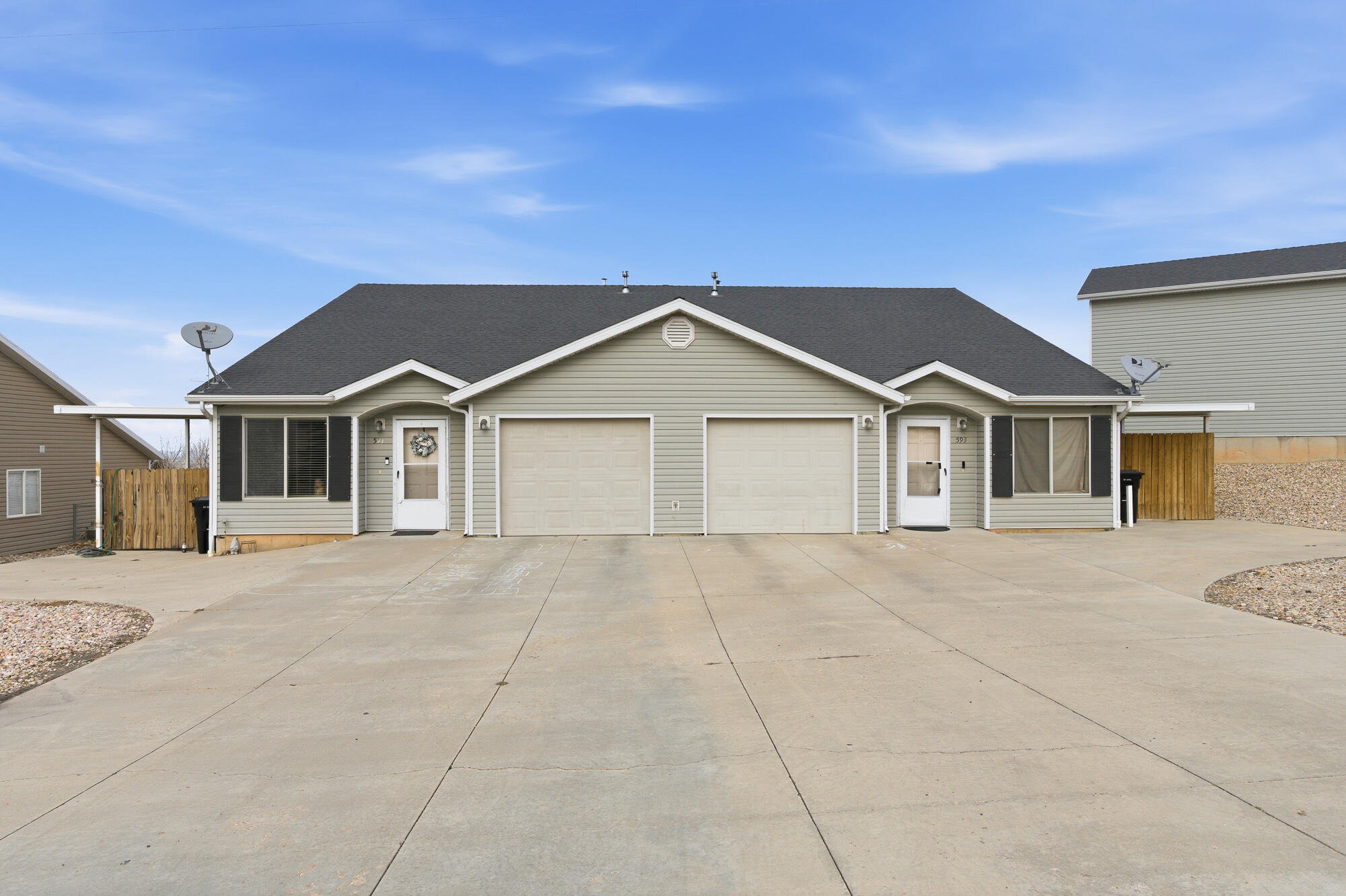 577-593 East Nichols Canyon Road, Unit 577579 & 591593 RV GARAGE Cedar City, UT 84721 - Photo 50 of 102 591 & 593 sit on a .33-acre lot. These units were built in 2007.