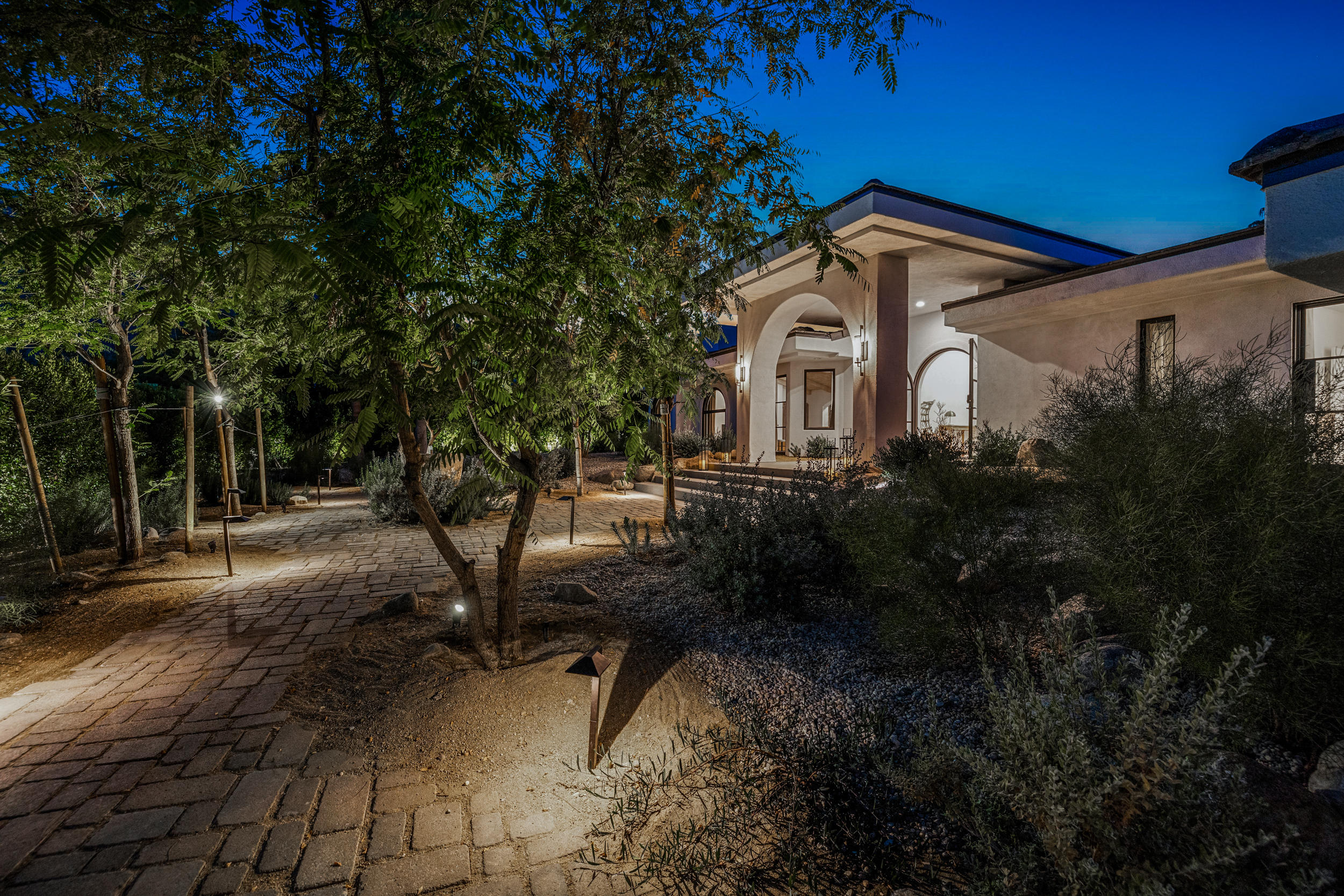 594 West Stevens Road, Unit A Palm Springs, CA 92262 - Photo 21 of 133 a view of a house with a yard