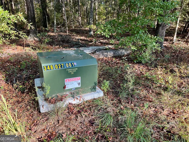 a view of a park with lots of trees