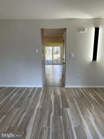 wooden floor in a room