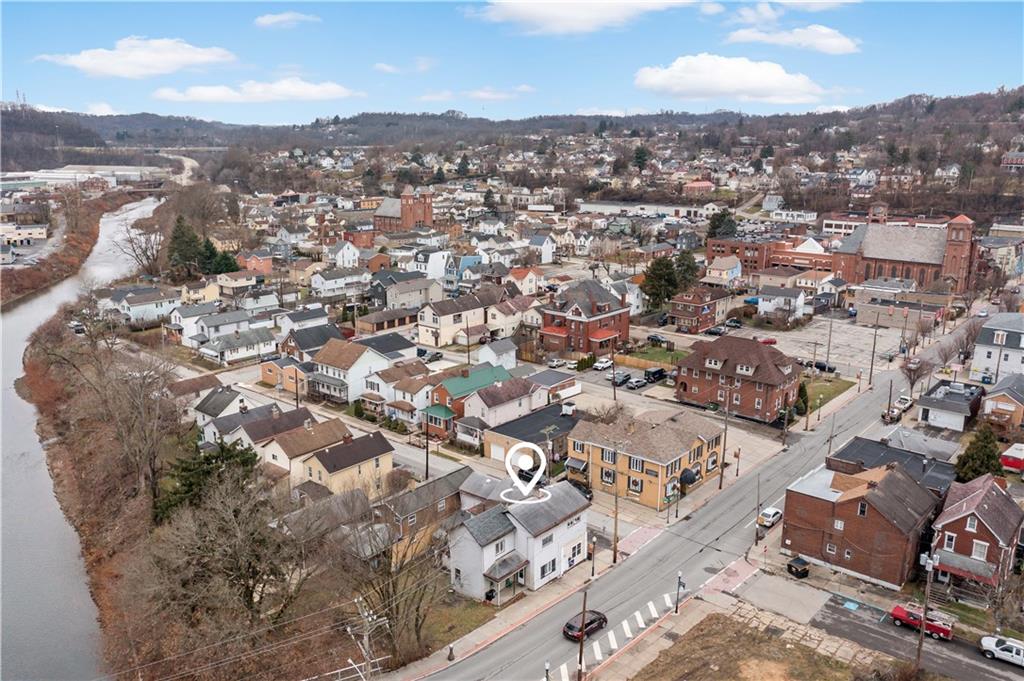 301 1st Avenue Carnegie, PA 15106 - Photo 36 of 40 an aerial view of residential houses with city view