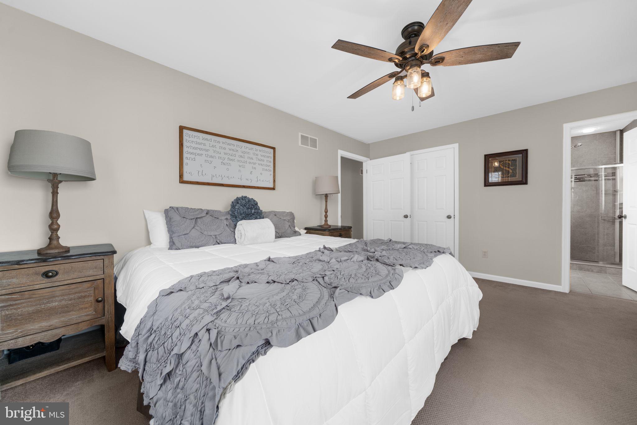 150 Nectar Run Telford, PA 18969 - Photo 21 of 41 a bed room with a bed and a ceiling fan