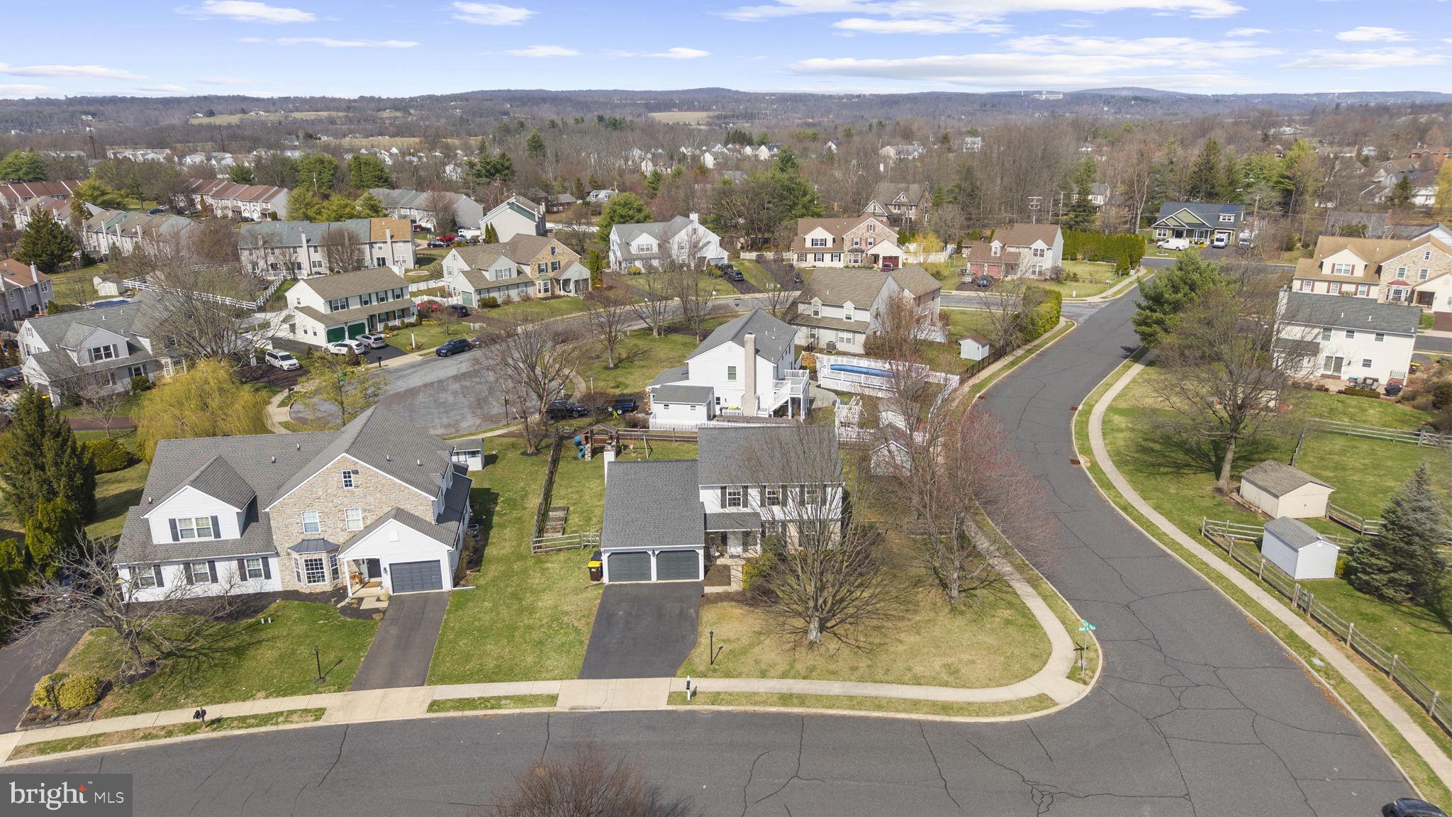 150 Nectar Run Telford, PA 18969 - Photo 34 of 41 an aerial view of residential houses with outdoor space and river