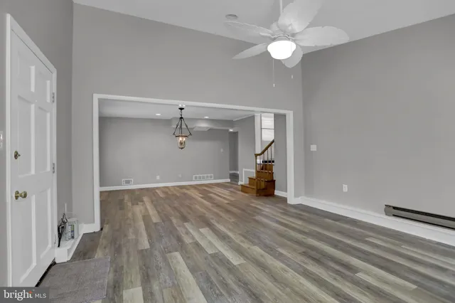wooden floor in an empty room