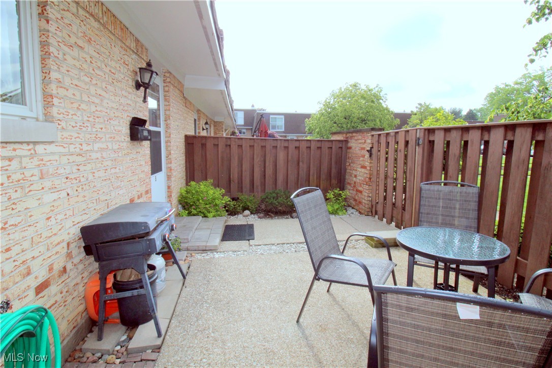 Fully Fenced Front patio area