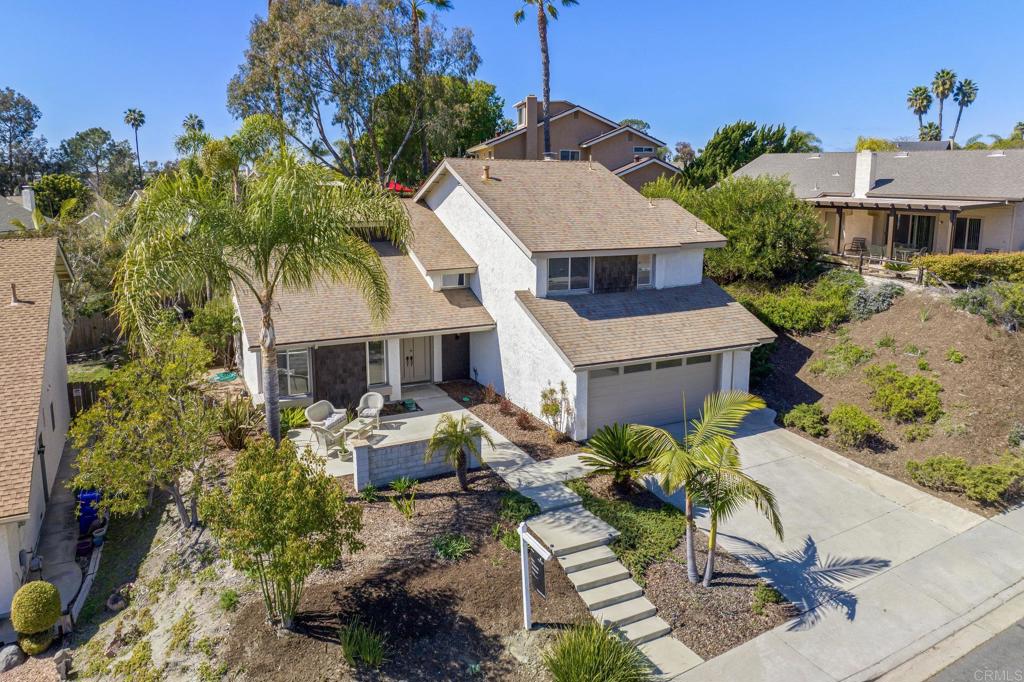 3573 Evening Canyon Road Oceanside, CA 92056 - Photo 30 of 45 a aerial view of a house with garden and plants