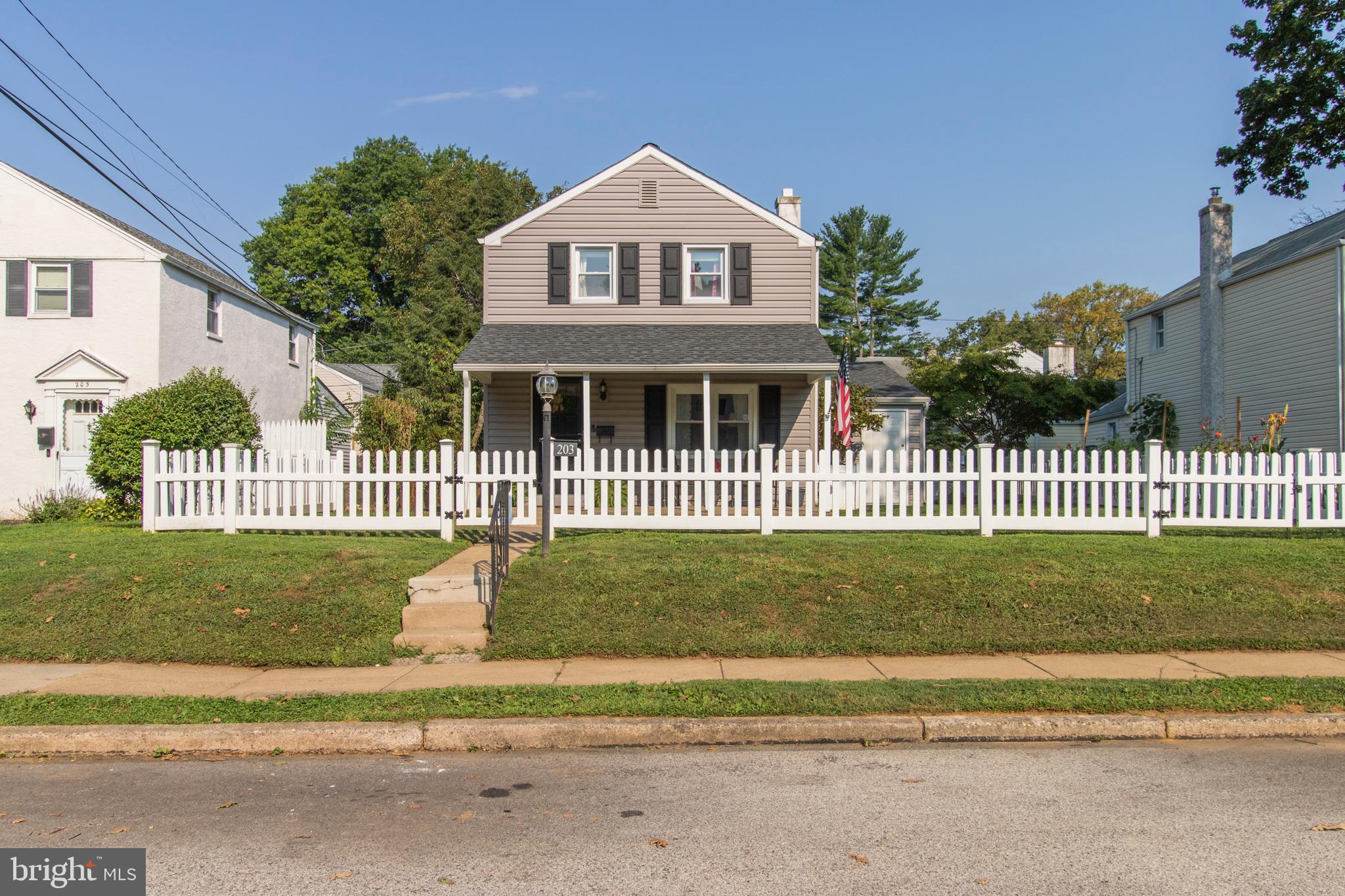 203 Allison Road Oreland, PA 19075 - Photo 1 of 42 Exterior front with new fencing