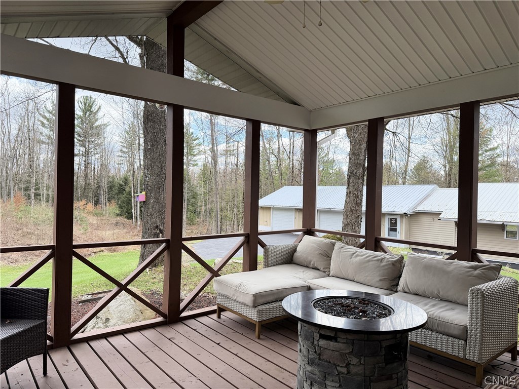 6918 Chases Lake Road Watson, NY 13343 - Photo 9 of 50 Screened Back Porch w/ screens removed