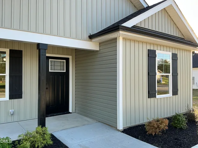 a front view of a house