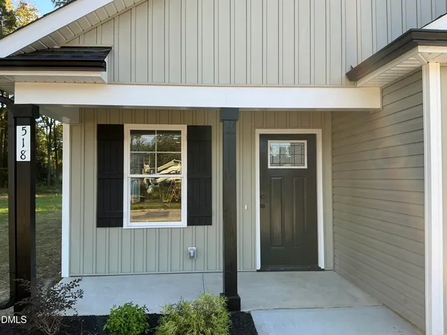 a front view of a house