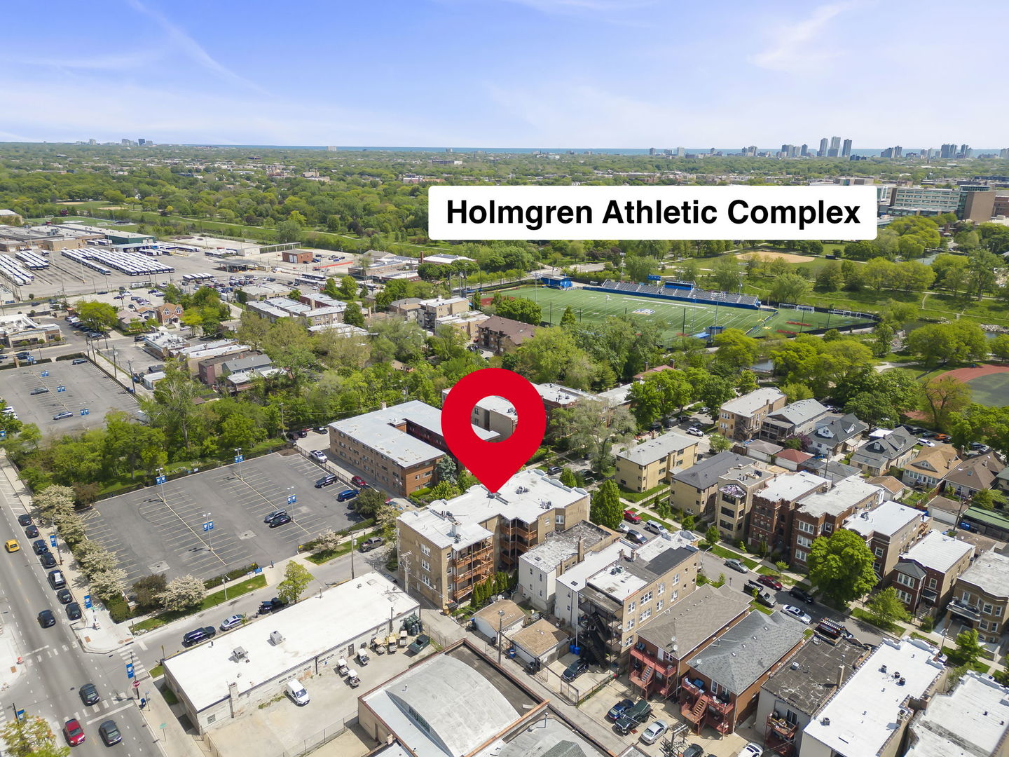 5054 North Troy Street, Unit 3 Chicago, IL 60625 - Photo 25 of 31 an aerial view of a