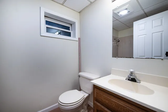 a bathroom with a shower and bathtub