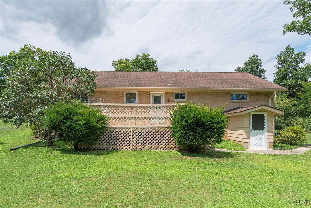 3424 Park Road Bethlehem, PA 18020 - Photo 19 of 21 Rear of home with deck & covered entrance to basem