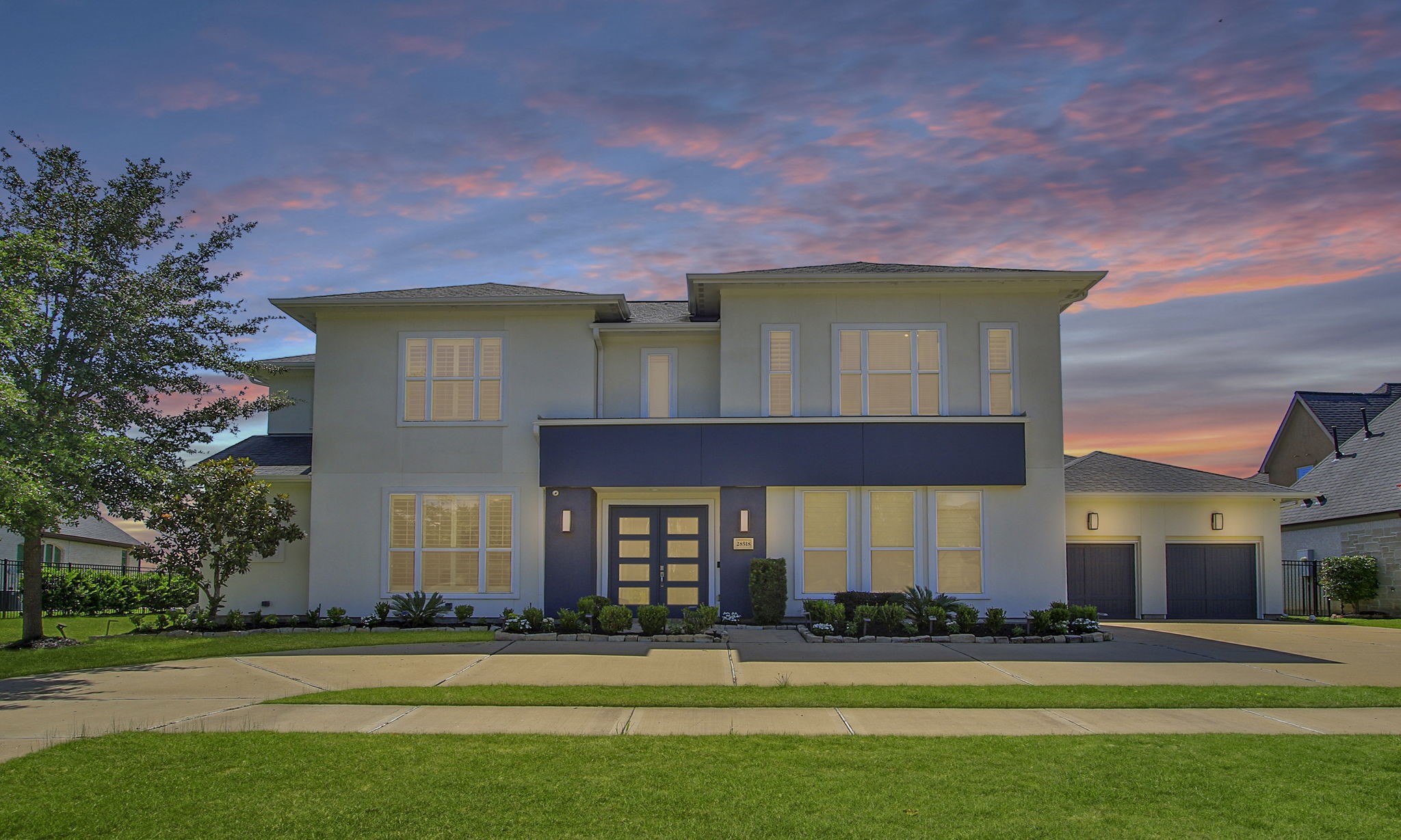 28518 Hoffman Spring Lane Fulshear, TX 77441 - Photo 48 of 50 This Magnificent estate features 6 spacious bedrooms, 5 bathrooms, 3 half baths and 4 Garage spaces. Home is stunning by night or by day.