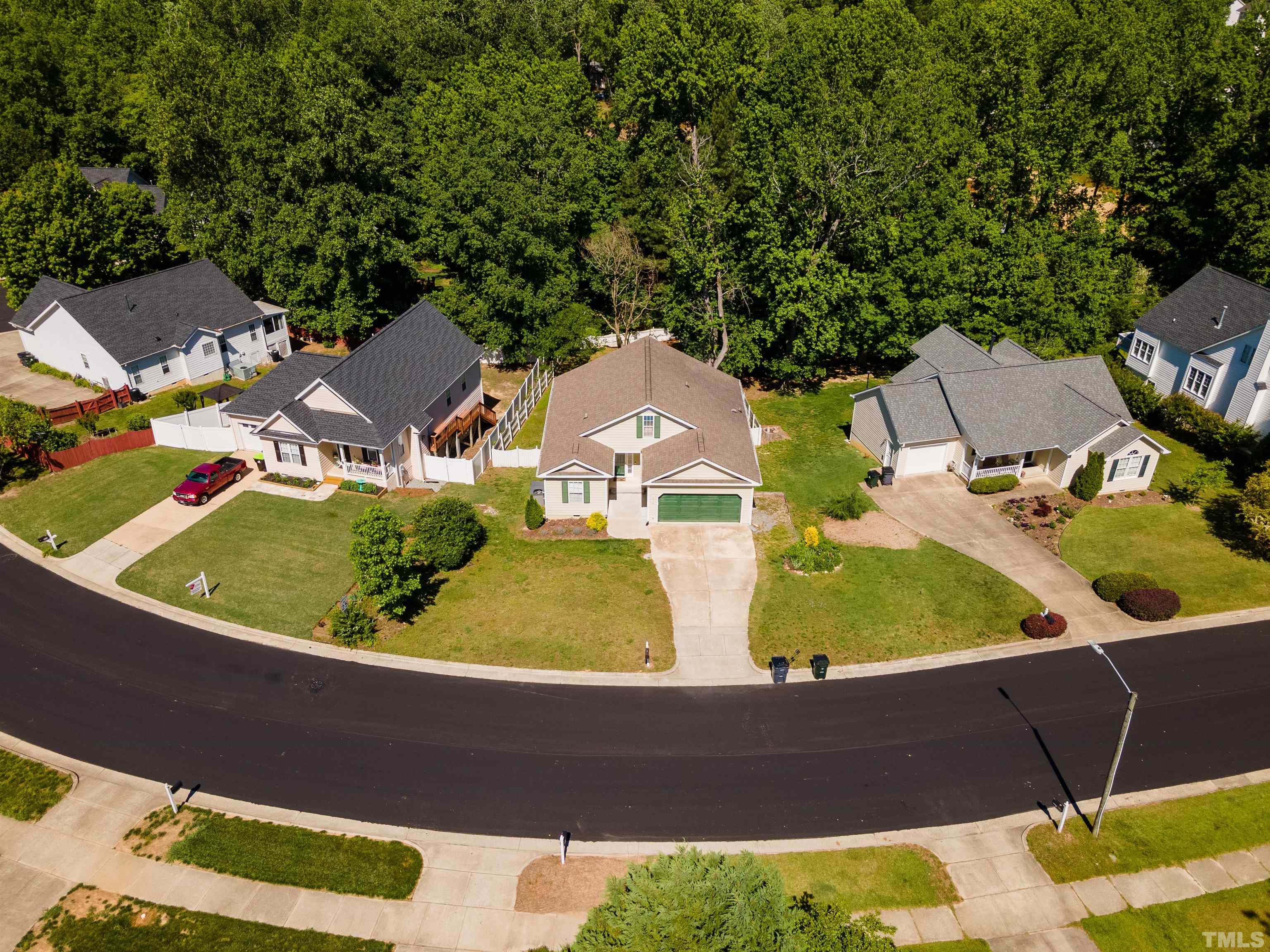 818 Shackleton Road Apex, NC 27502 - Photo 19 of 20 an aerial view of a house with outdoor space