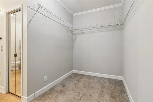 a view of an empty room