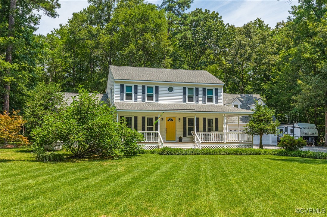 11384 Georgetown Road Mechanicsville, VA 23116 - Photo 1 of 49 View of front of home with covered porch, a front