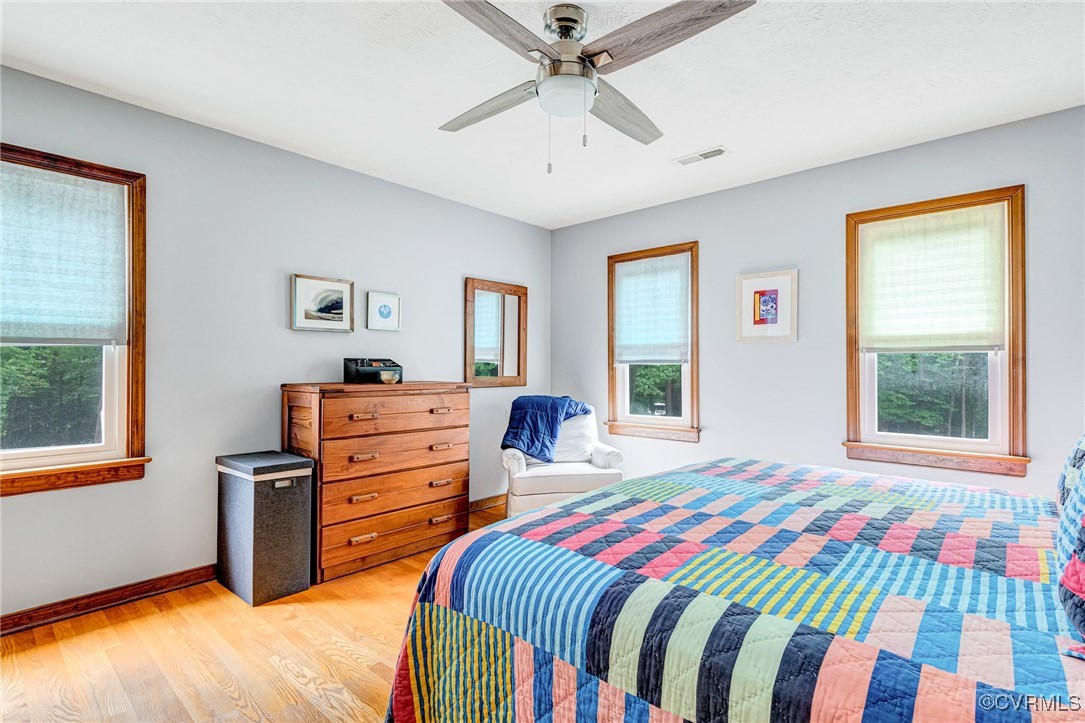 11384 Georgetown Road Mechanicsville, VA 23116 - Photo 27 of 49 Bedroom with multiple windows, light wood-style fl