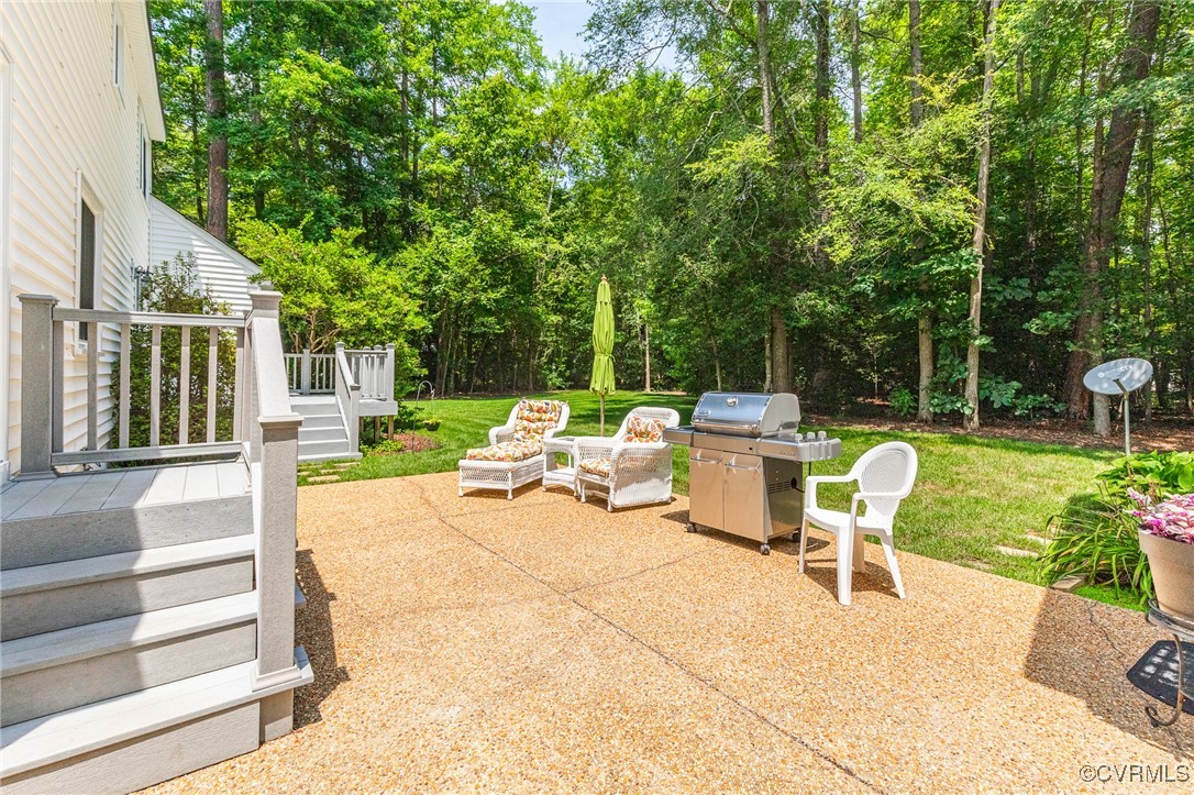 11384 Georgetown Road Mechanicsville, VA 23116 - Photo 37 of 49 View of patio featuring a grill and view of scatte