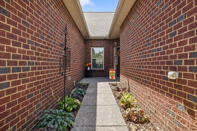 a view of brick wall