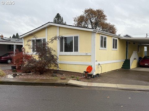 a front view of a house