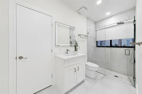 an aerial view of a city