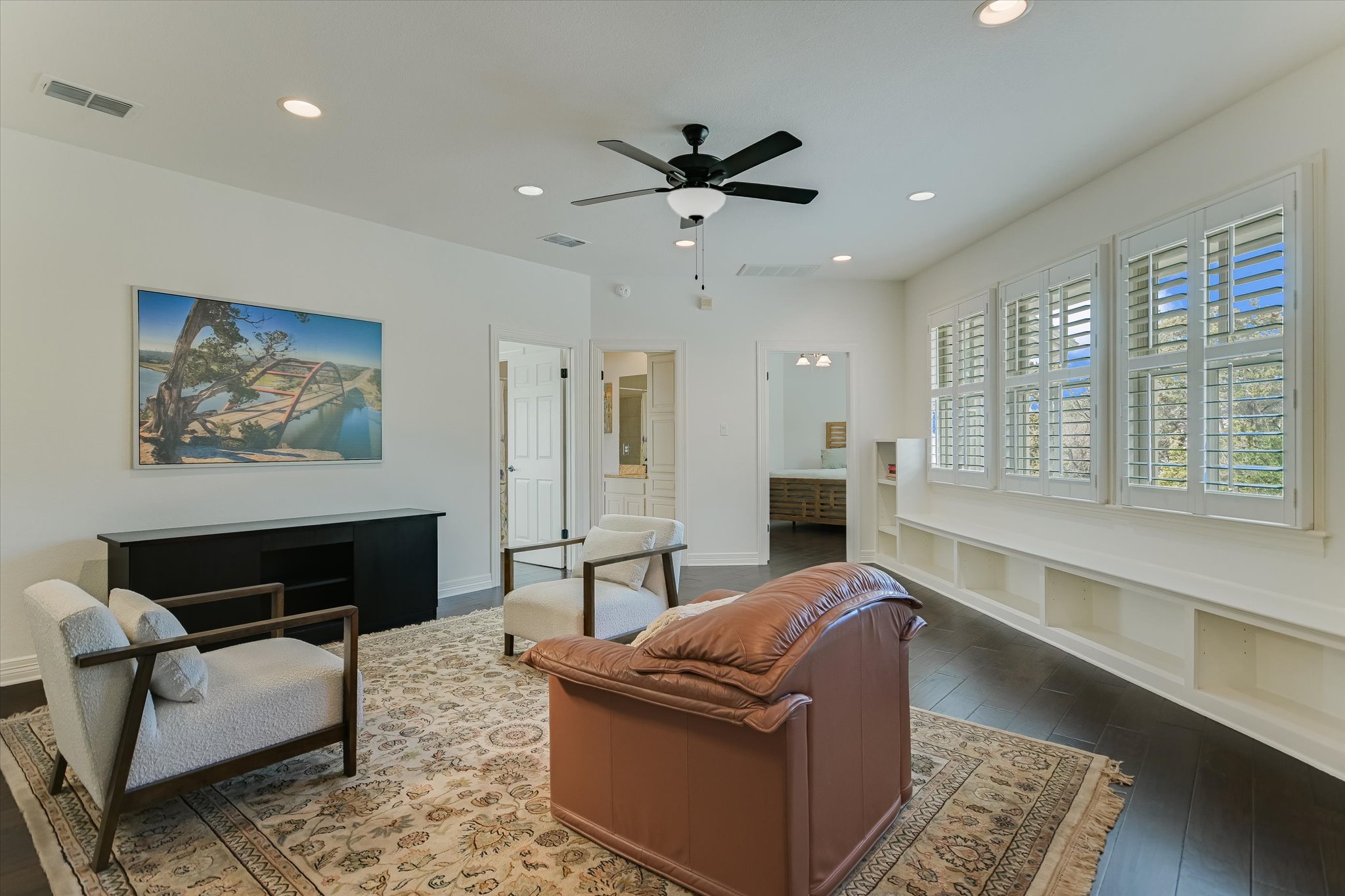 2901 Maravillas Loop Austin, TX 78735 - Photo 14 of 31 a living room with furniture and a fireplace