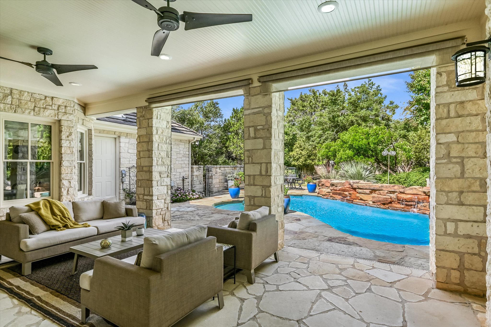 2901 Maravillas Loop Austin, TX 78735 - Photo 26 of 31 a living room with furniture and a large window