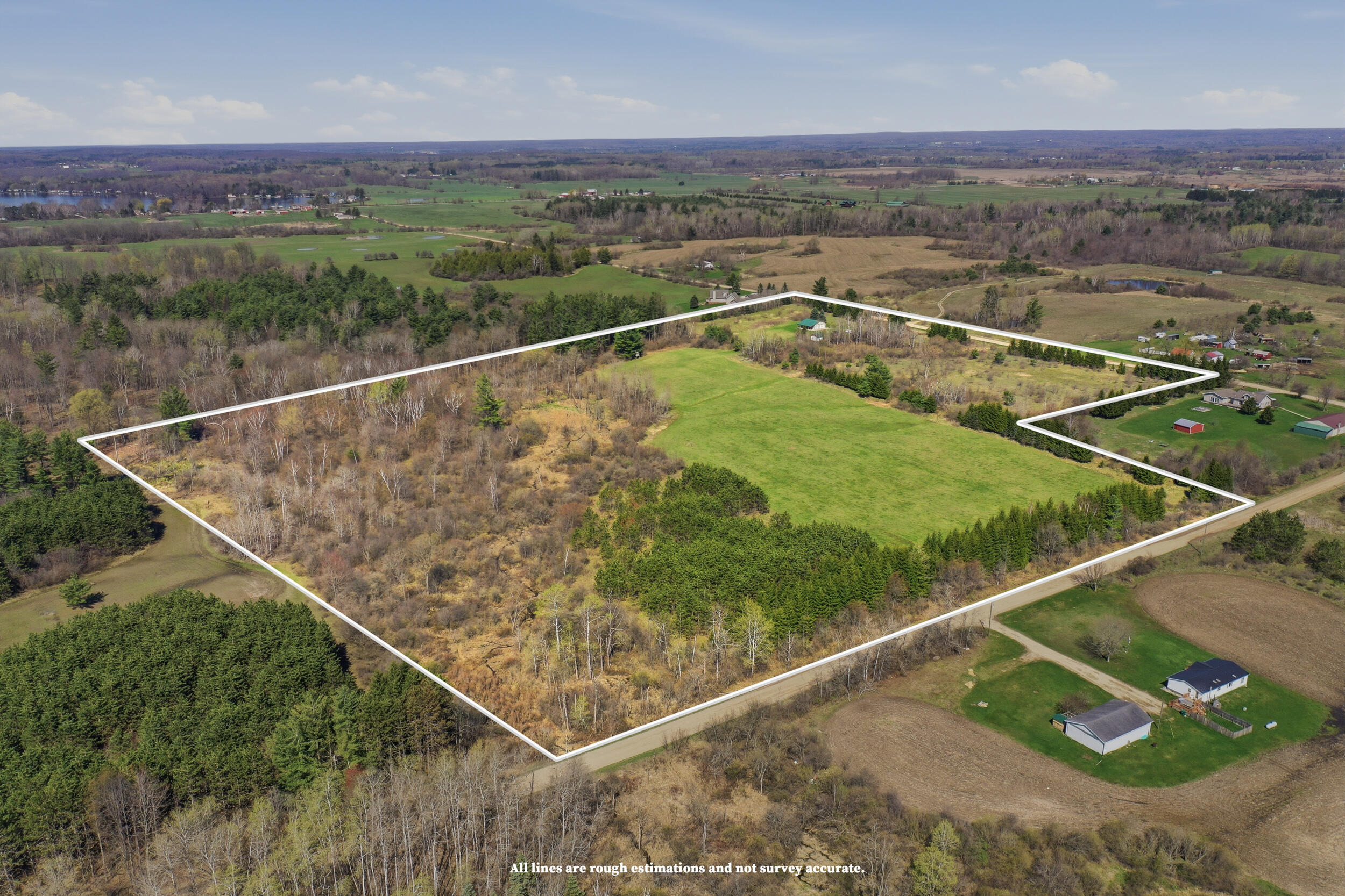 4087 4 Mile Road Sears, MI 49679 - Photo 23 of 39 Estimated Lot Lines