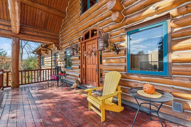 a view of park benches