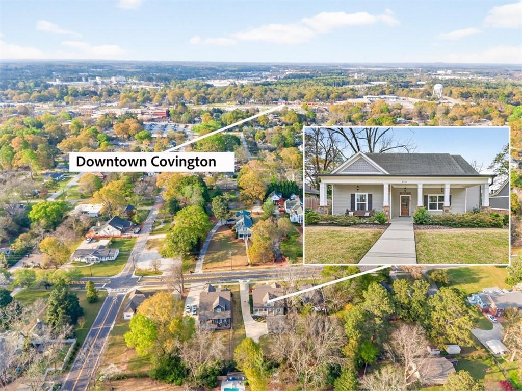 5118 Floyd Street Northeast Covington, GA 30014 - Photo 75 of 78 an aerial view of residential houses with outdoor space
