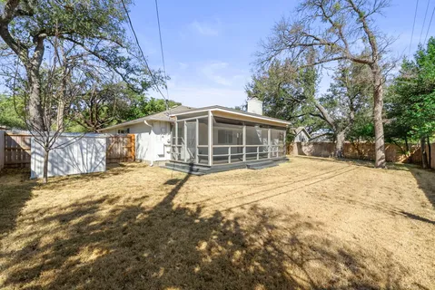a house view with a outdoor space