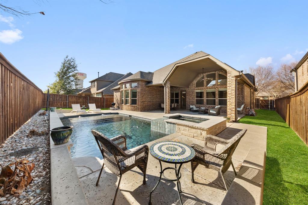 8336 Pitkin Road Frisco, TX 75036 - Photo 39 of 40 a view of a dinning table and chairs in the patio