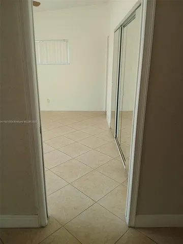 a view of an empty room