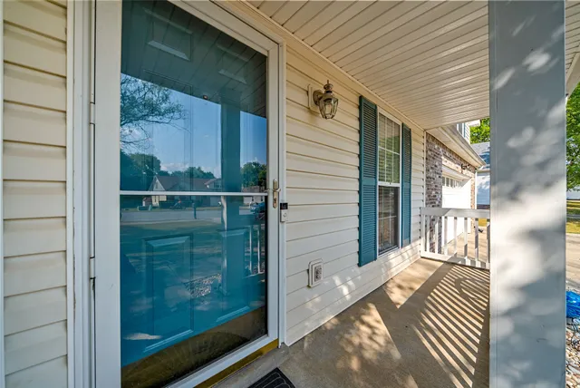 a balcony view with a outdoor seating space