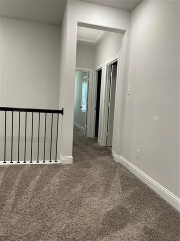 a view of hallway with stairs