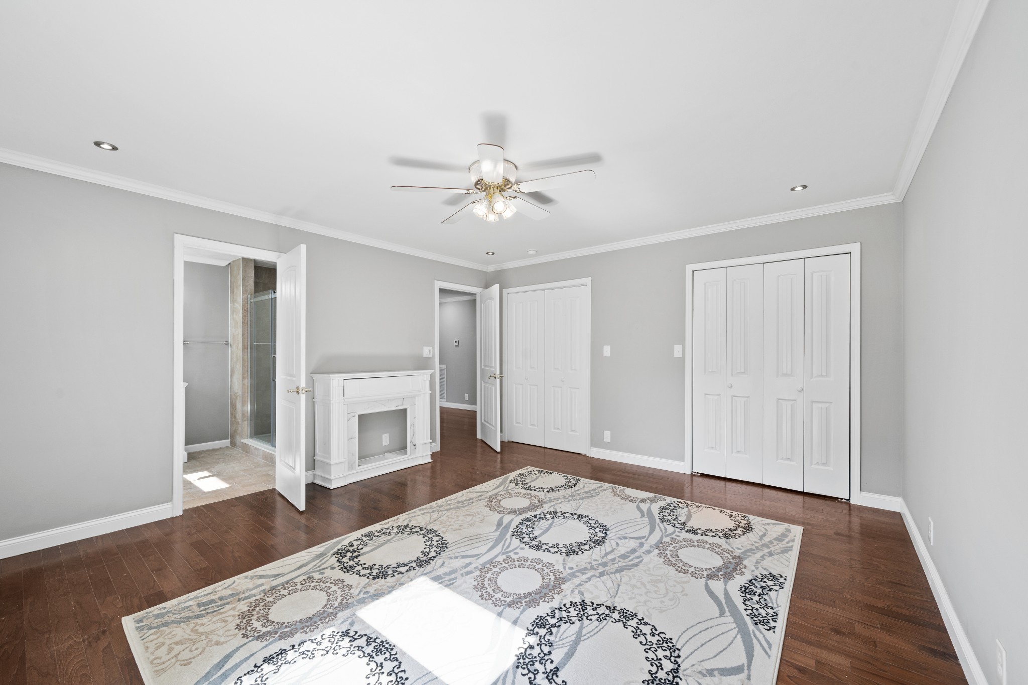 964 Gratton Road Clarksville, TN 37043 - Photo 17 of 43 a bedroom with a bed and a fireplace