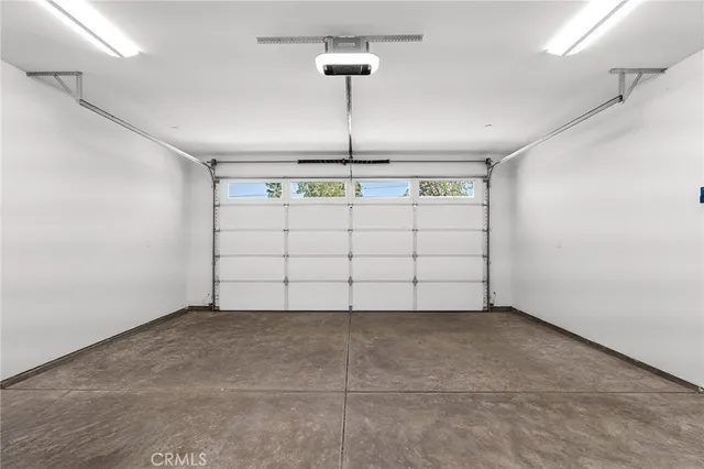 a view of a garage