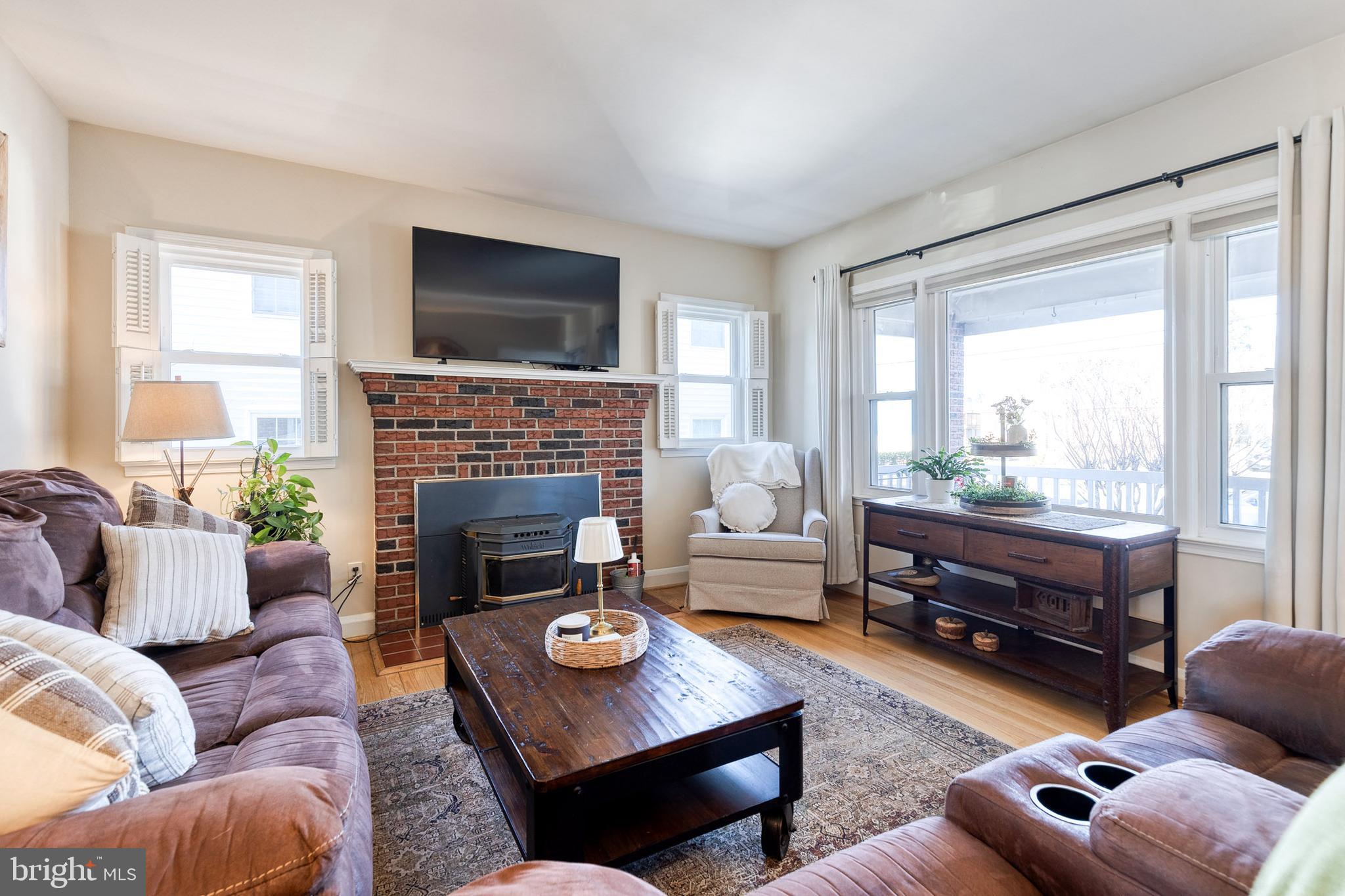 1911 Sunberry Road Dundalk, MD 21222 - Photo 8 of 38 a living room with furniture fireplace and a flat screen tv