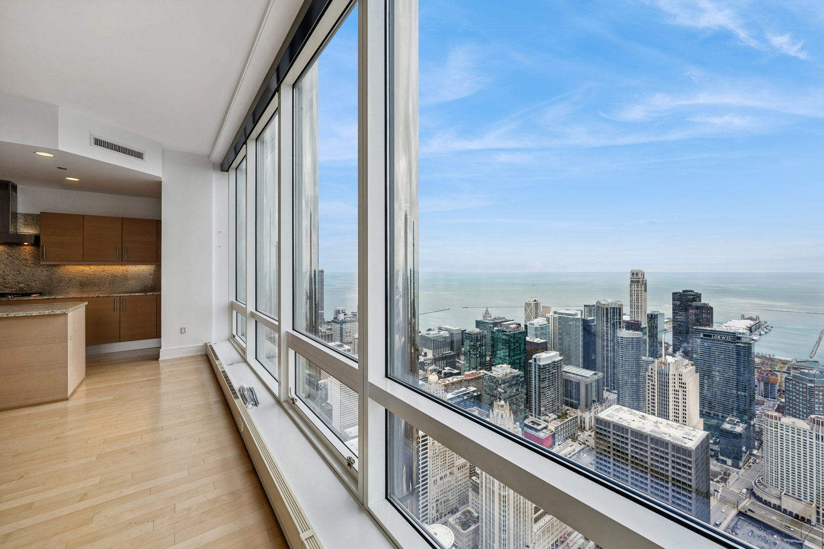 401 North Wabash Avenue, Unit 66G Chicago, IL 60611 - Photo 14 of 46 a view of city from a balcony