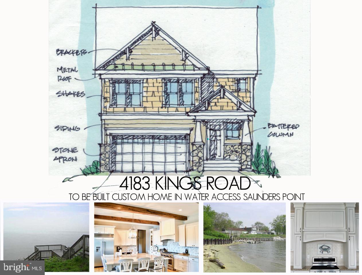 4209 Kings Road Edgewater, MD 21037 - Photo 1 of 16 TO BE BUILT CUSTOM HOME!