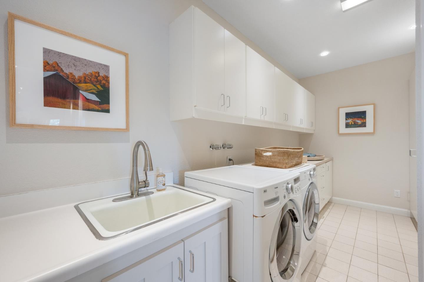 25 Preston Road Woodside, CA 94062 - Photo 37 of 71 a utility room with dryer and washer