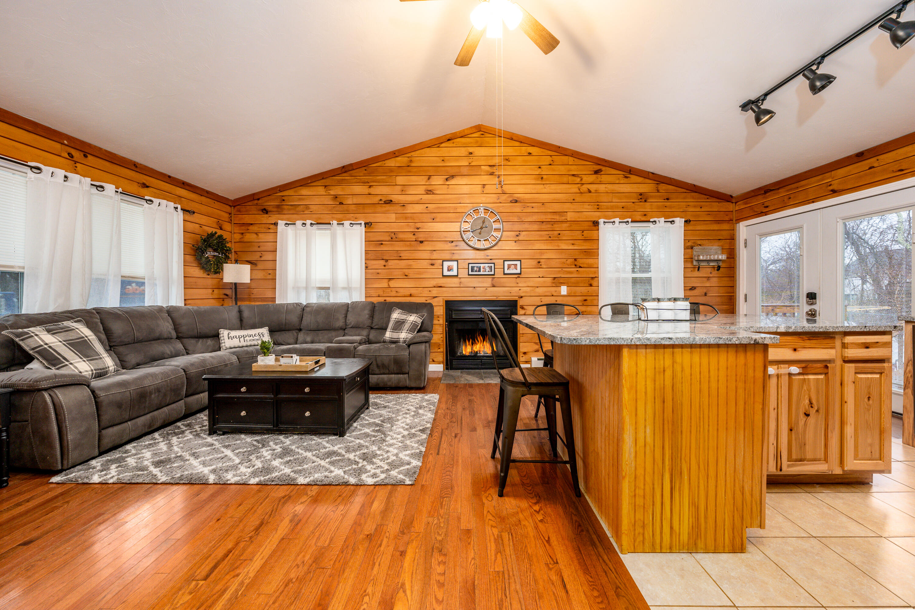 5 Tremont Center Road West Wareham, MA 02576 - Photo 5 of 17 a living room with stainless steel appliances granite countertop sink stove and kitchen view