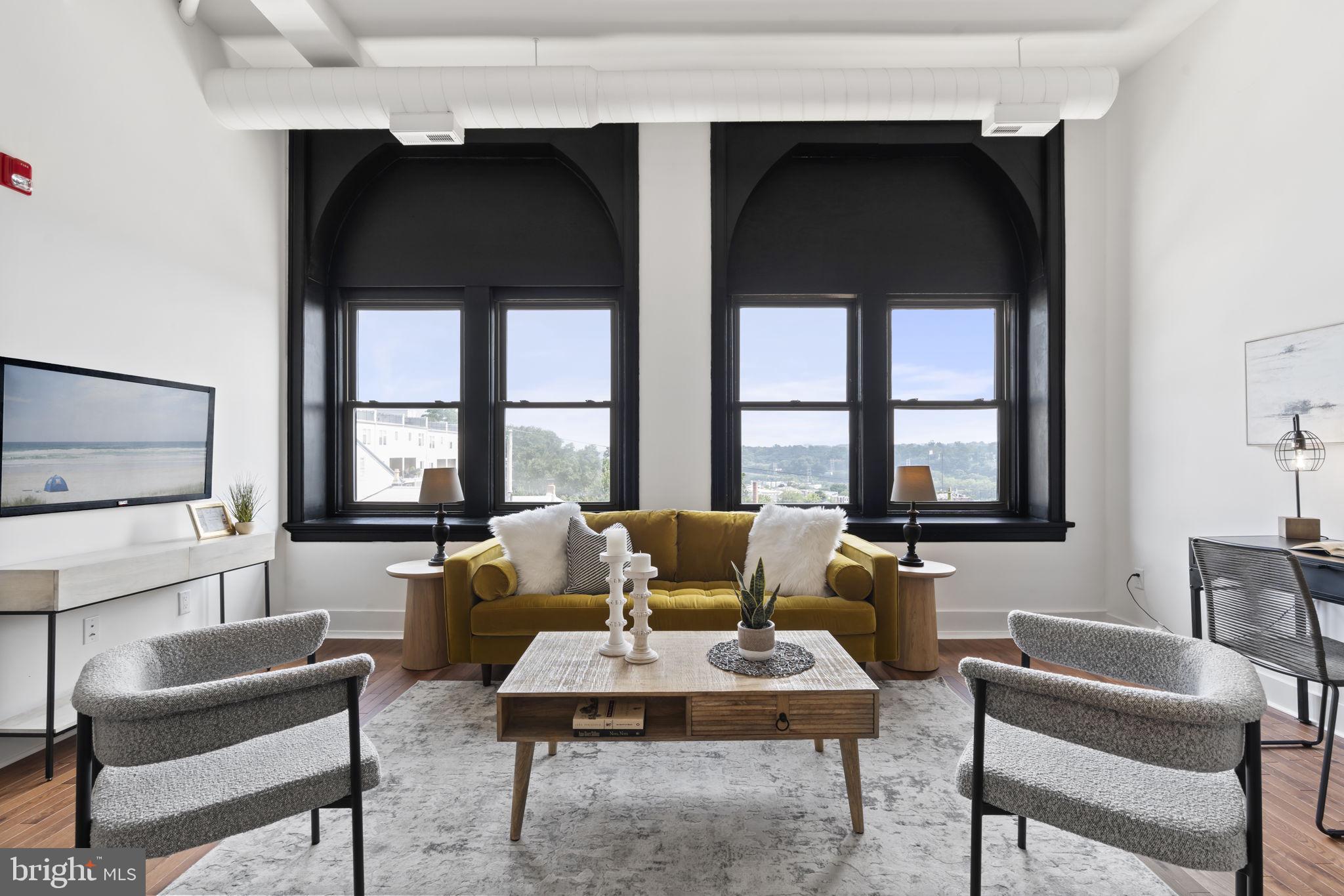 240 Hermitage Street, Unit 202 Philadelphia, PA 19127 - Photo 13 of 23 a living room with furniture and a window