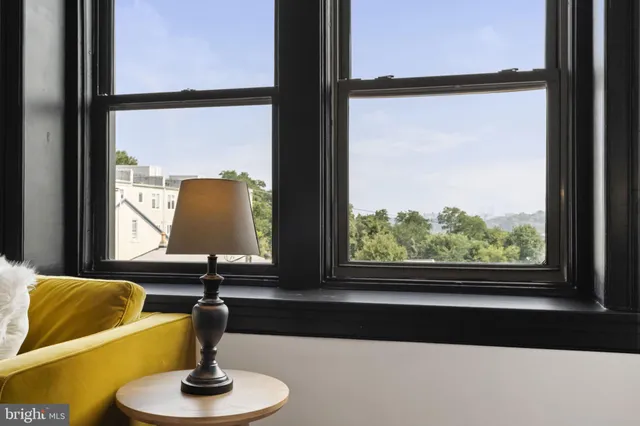 a bathroom with a window